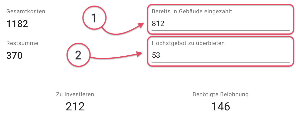 Variable Förderbeiträge eingeben